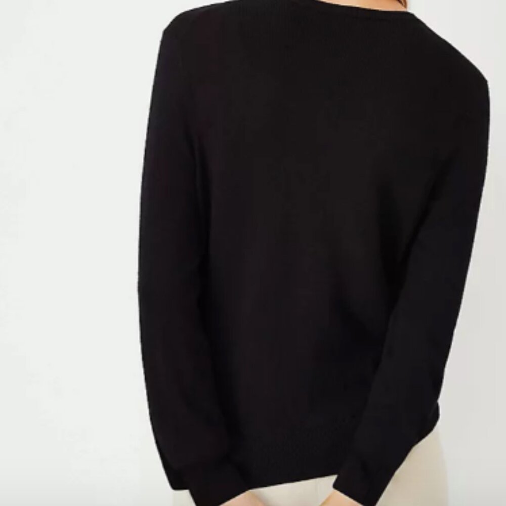 NEW NWT Ann Taylor Ann Cardigan Color: Black - Picture 2 of 2